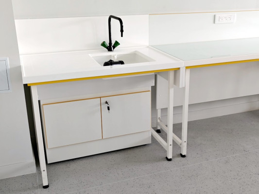 Paillasse Murale PMR de Laboratoire | Accessibilité POSSÉMÉ